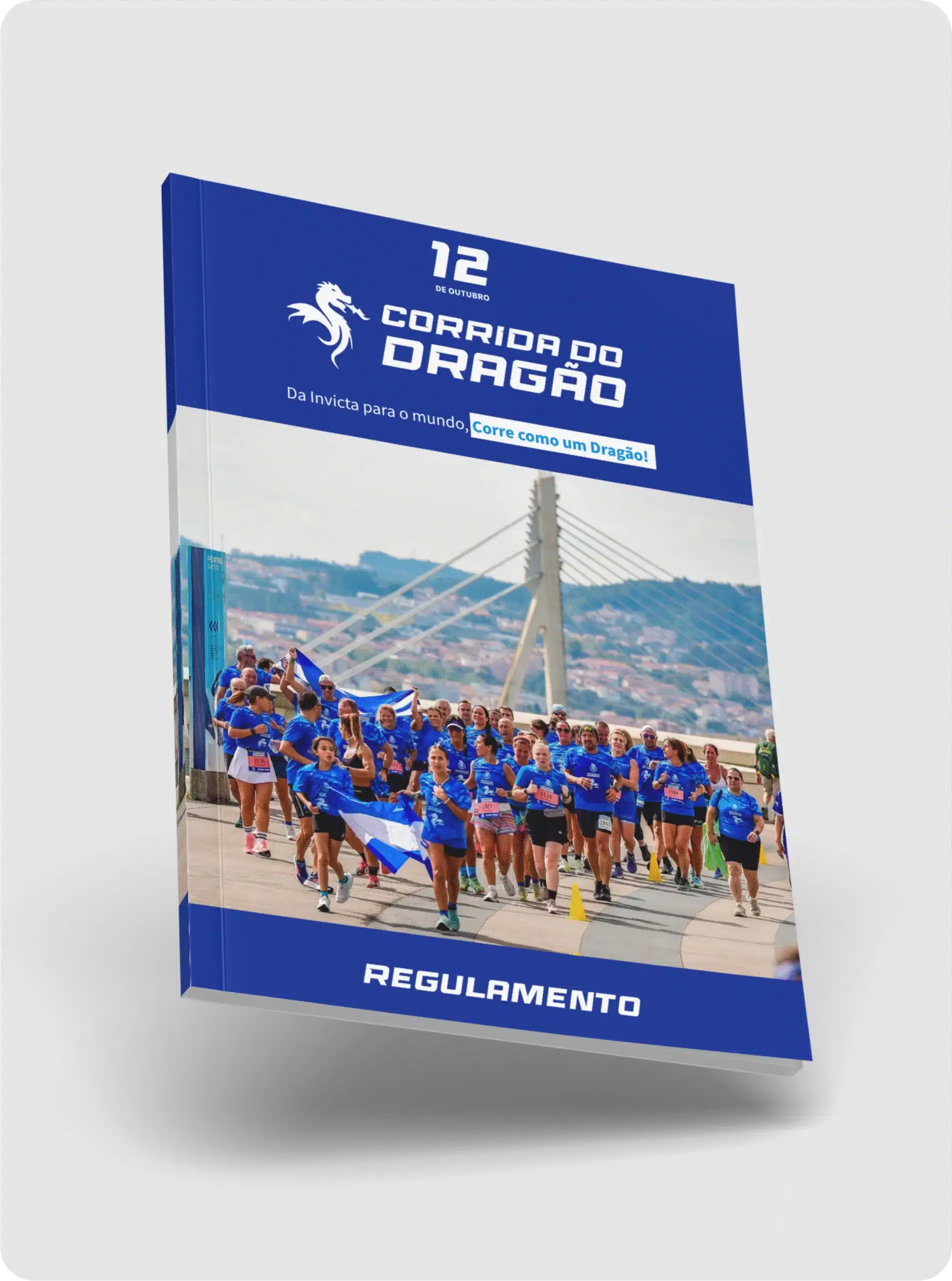 Livro regulamento da 12ª edição da corrida.