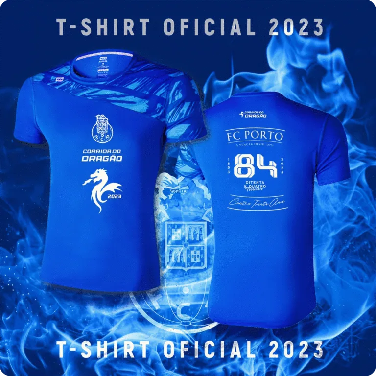 Camisa da edição 2023 da Corrida do Dragão.